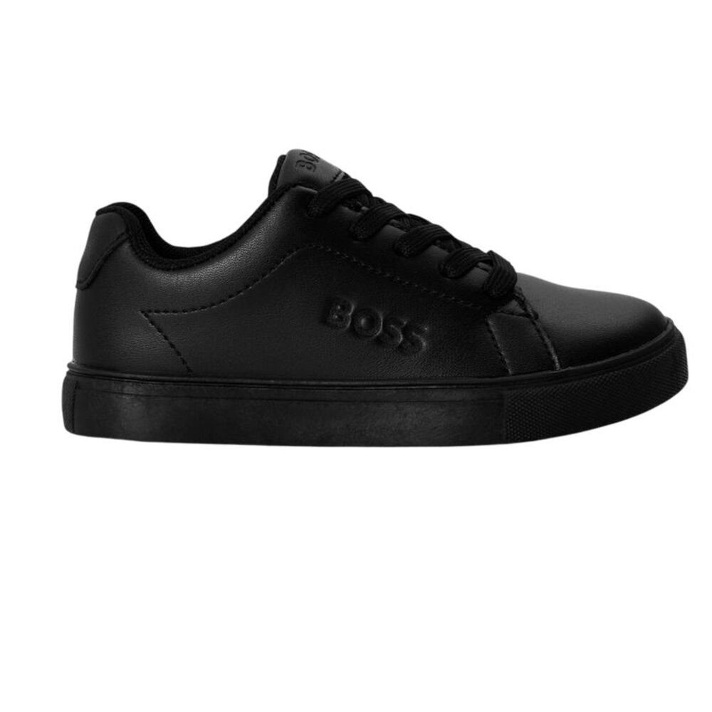 Boss Childrens/Kids Logo Low Cut Sneakers / Black